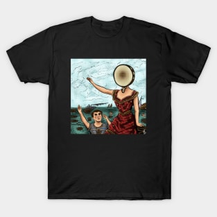 In The Aeroplane Over The Sea Comic Style T-Shirt